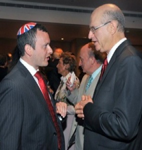 Ambassador Gould with Israeli MK Avishay Braverman (Photo: Andres Lacko)