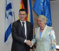 Israel’s Minister of Education Gideon Sa'ar and German Federal Minister of Education and Research Dr. Annette Schavan Israel’s Minister of Education Gideon Sa'ar and German Federal Minister of Education and Research Dr. Annette Schavan